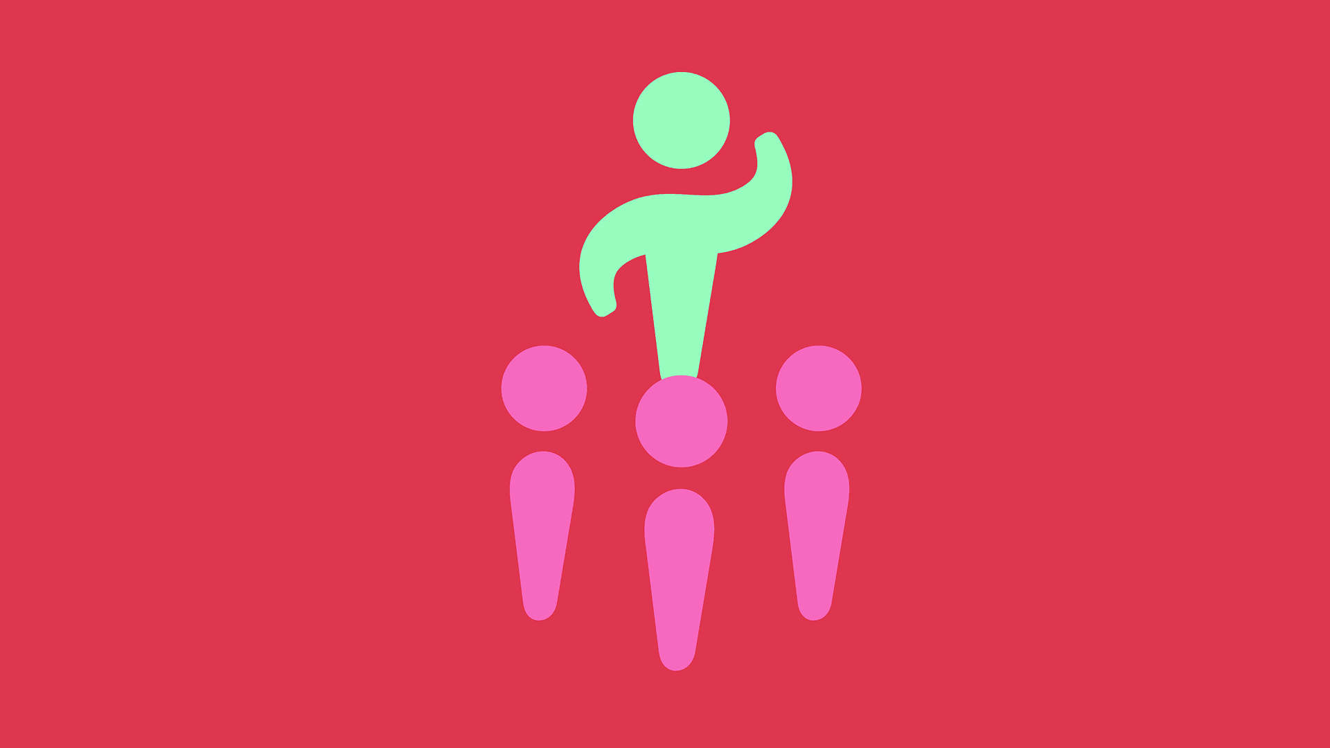 This is a graphic image of a leader and their juniors made from WCC elements